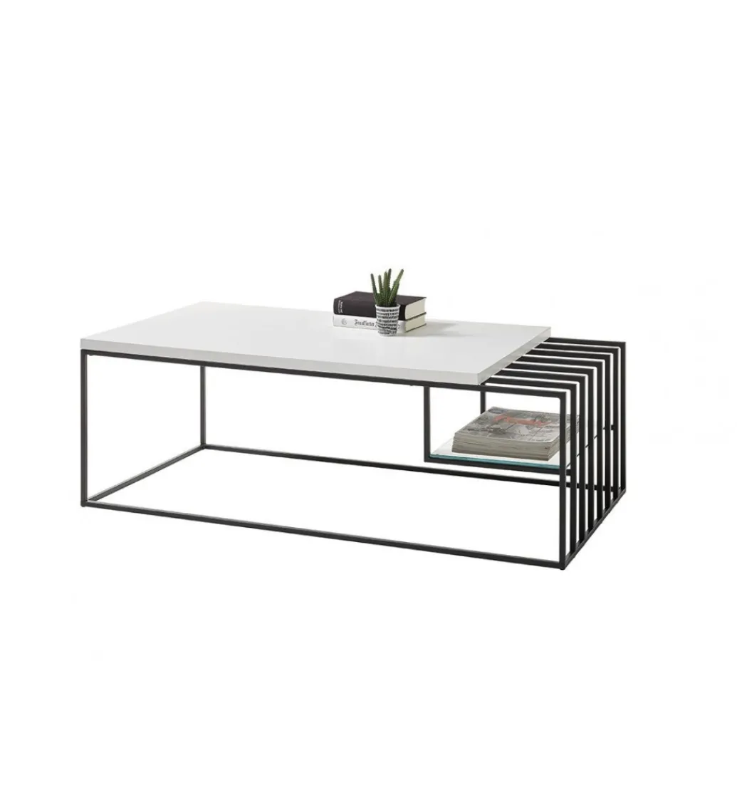 Stolik kawowy JUBA 120 cm biały*MCA Outlet