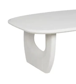 Stolik kawowy KARAZ 130 cm drewno akacja różowo-biały*Zona-Design Online