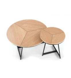 Stolik kawowy KARIDA 45 cm w optyce dębu*Halmar