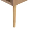 Stolik kawowy KEJU 110 cm drewna sosny paulowni i ratanu*Zona-Design Best