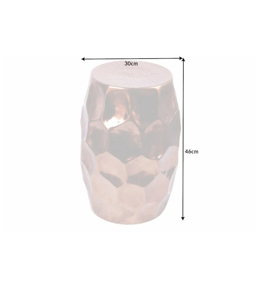 Stolik Kawowy Kerrash 30 Cm Miedziany*Invicta Interior Online