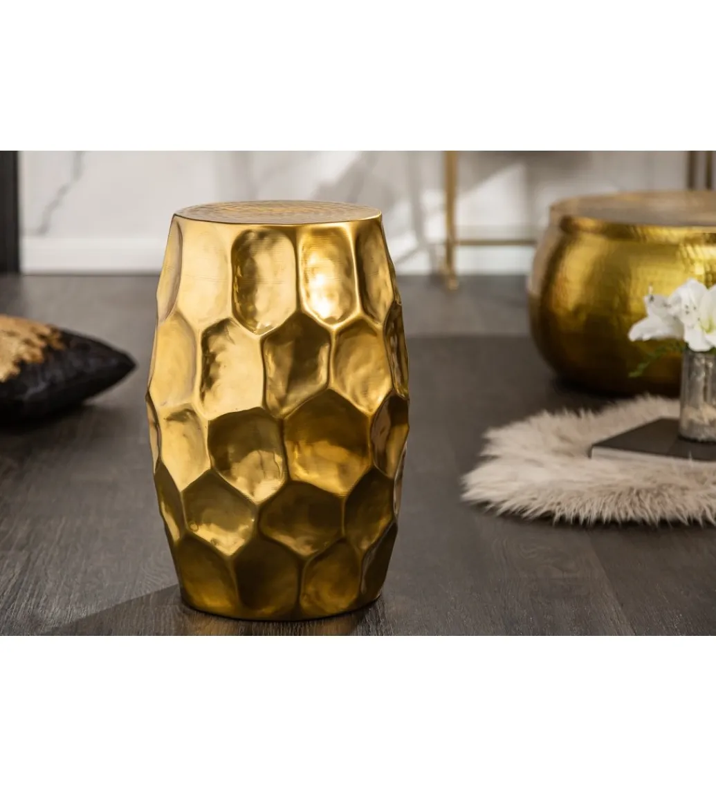 Stolik kawowy Kerrash 30 cm złoty*Invicta Interior Clearance