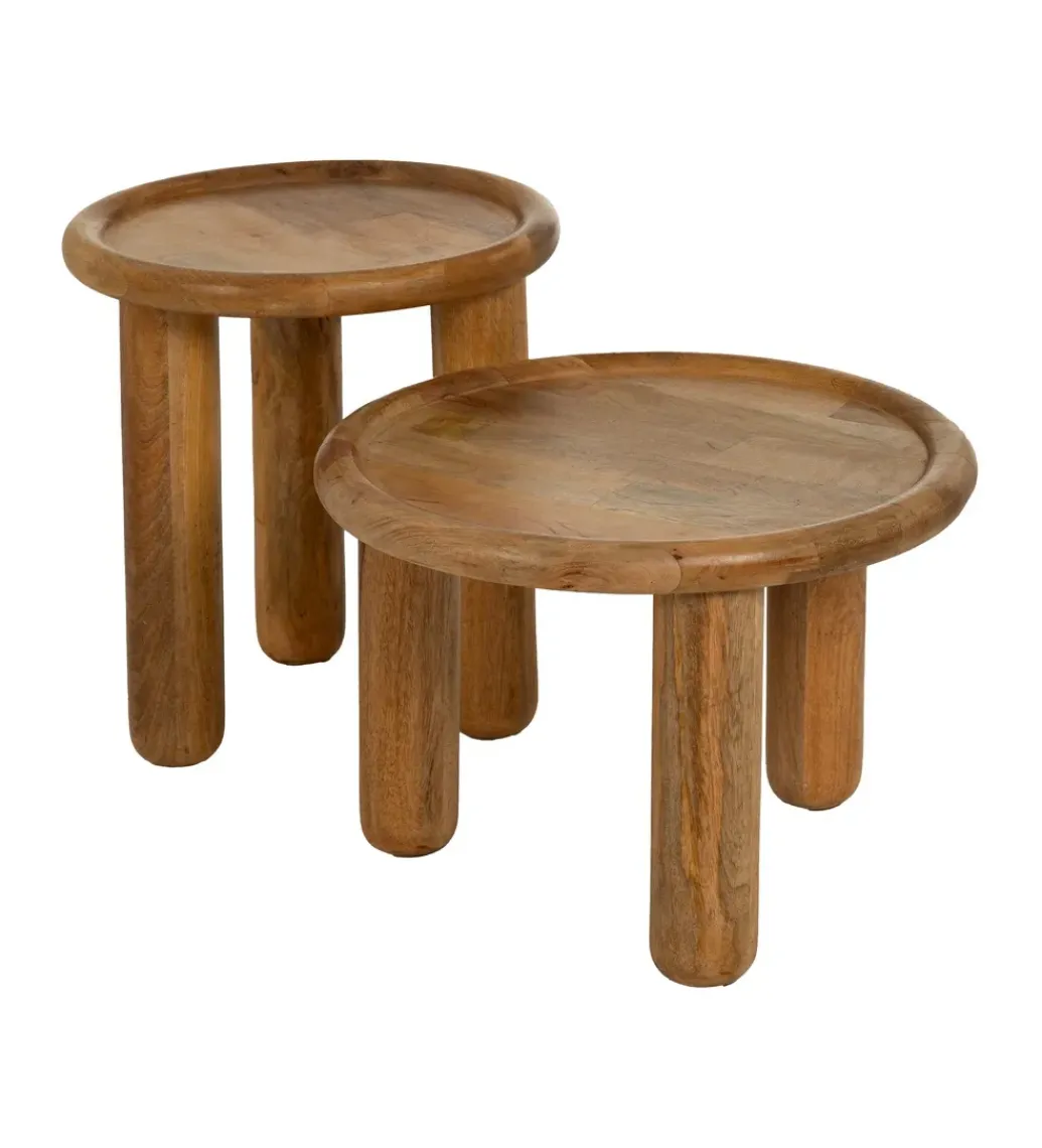 Stolik kawowy KODI 42 cm drewno mango*Zona-Design