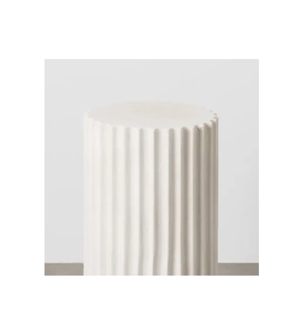 Stolik kawowy kolumna GREKA 60 cm biały*Zona-Design Discount