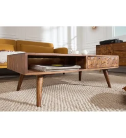 Stolik kawowy Komodo Mystic Living 100 cm drewno Sheesham*Invicta Interior Best