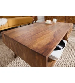 Stolik kawowy Komodo Mystic Living 100 cm drewno Sheesham*Invicta Interior Best