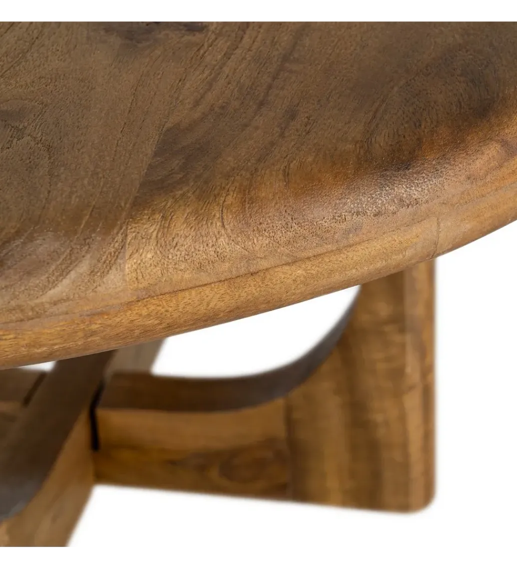 Stolik kawowy KONECEN 77 cm drewno mango*Zona-Design Best