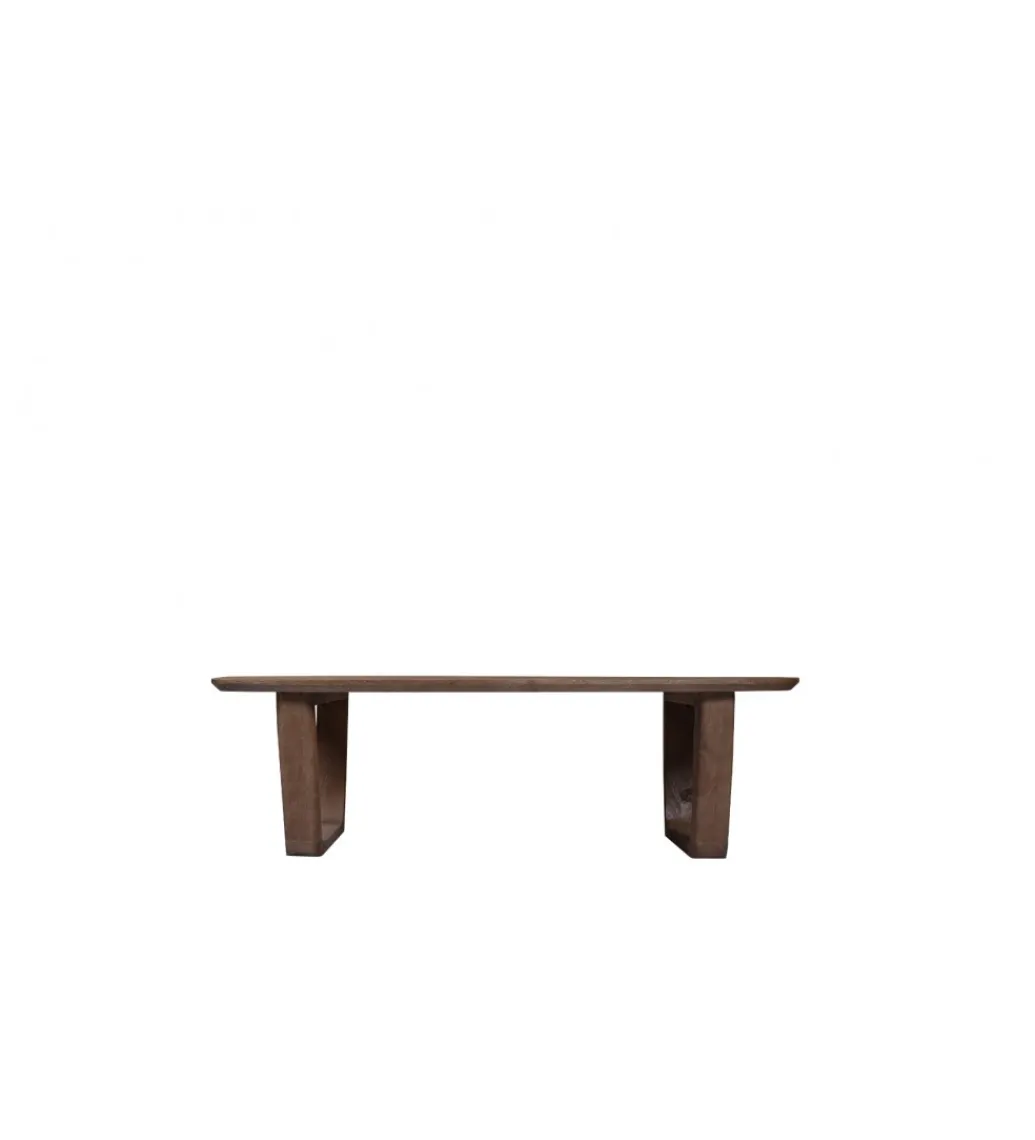 Stolik kawowy KORTE 130 cm drewno mango brązowe*LF-Design
