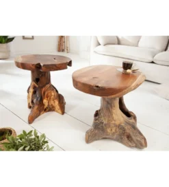 Stolik kawowy Korzeń 40 cm drewno Teak*Invicta Interior - przedsprzedaż Discount