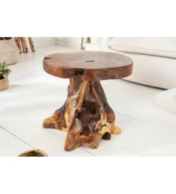 Stolik kawowy Korzeń 40 cm drewno Teak*Invicta Interior - przedsprzedaż Discount