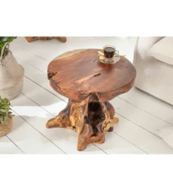 Stolik kawowy Korzeń 40 cm drewno Teak*Invicta Interior - przedsprzedaż Discount