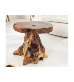Stolik kawowy Korzeń 40 cm drewno Teak*Invicta Interior - przedsprzedaż Discount