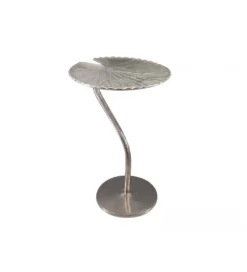 Stolik kawowy KUFUMU 41 cm srebrny*Imeri Outlet