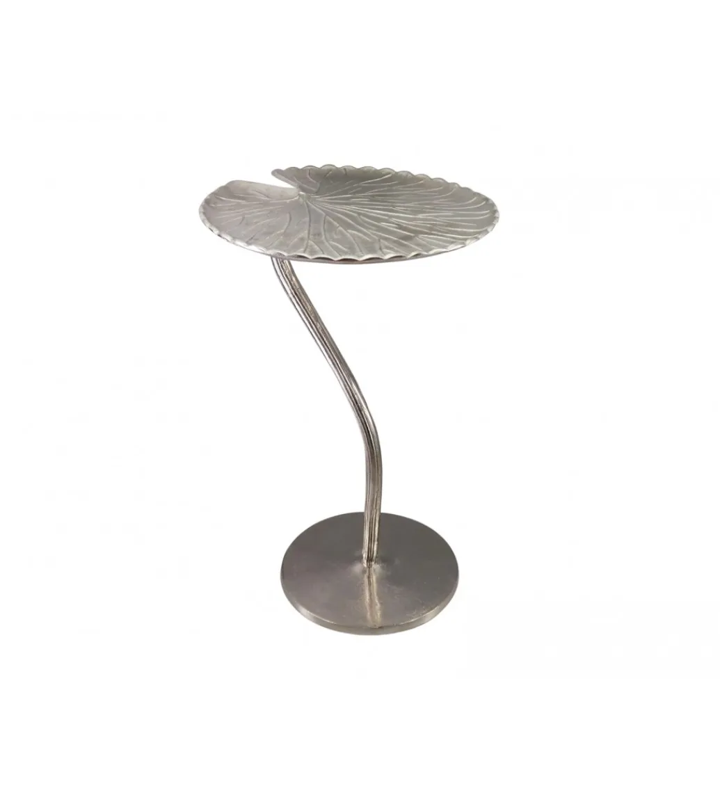 Stolik kawowy KUFUMU 41 cm srebrny*Imeri Outlet