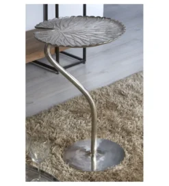 Stolik kawowy KUFUMU 41 cm srebrny*Imeri Outlet