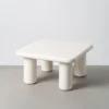 Stolik kawowy LACADO 78 cm kremowy*Zona-Design
