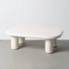Stolik kawowy LACADO 118 cm kremowy*Zona-Design Outlet
