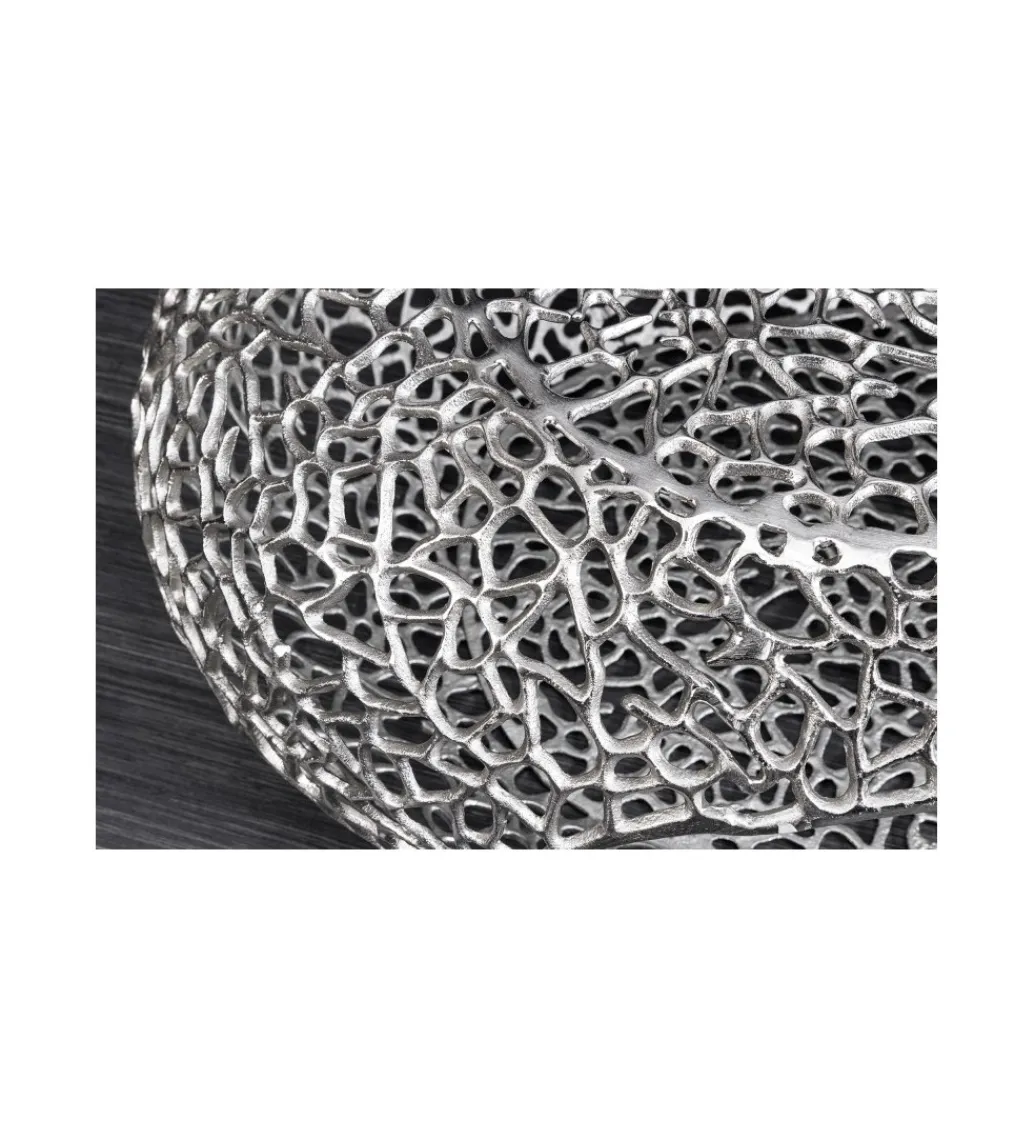 Stolik kawowy LEAF 119 cm srebrny*Invicta Interior Best
