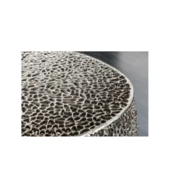 Stolik Kawowy Leaf 80 Cm srebrny*Invicta Interior New