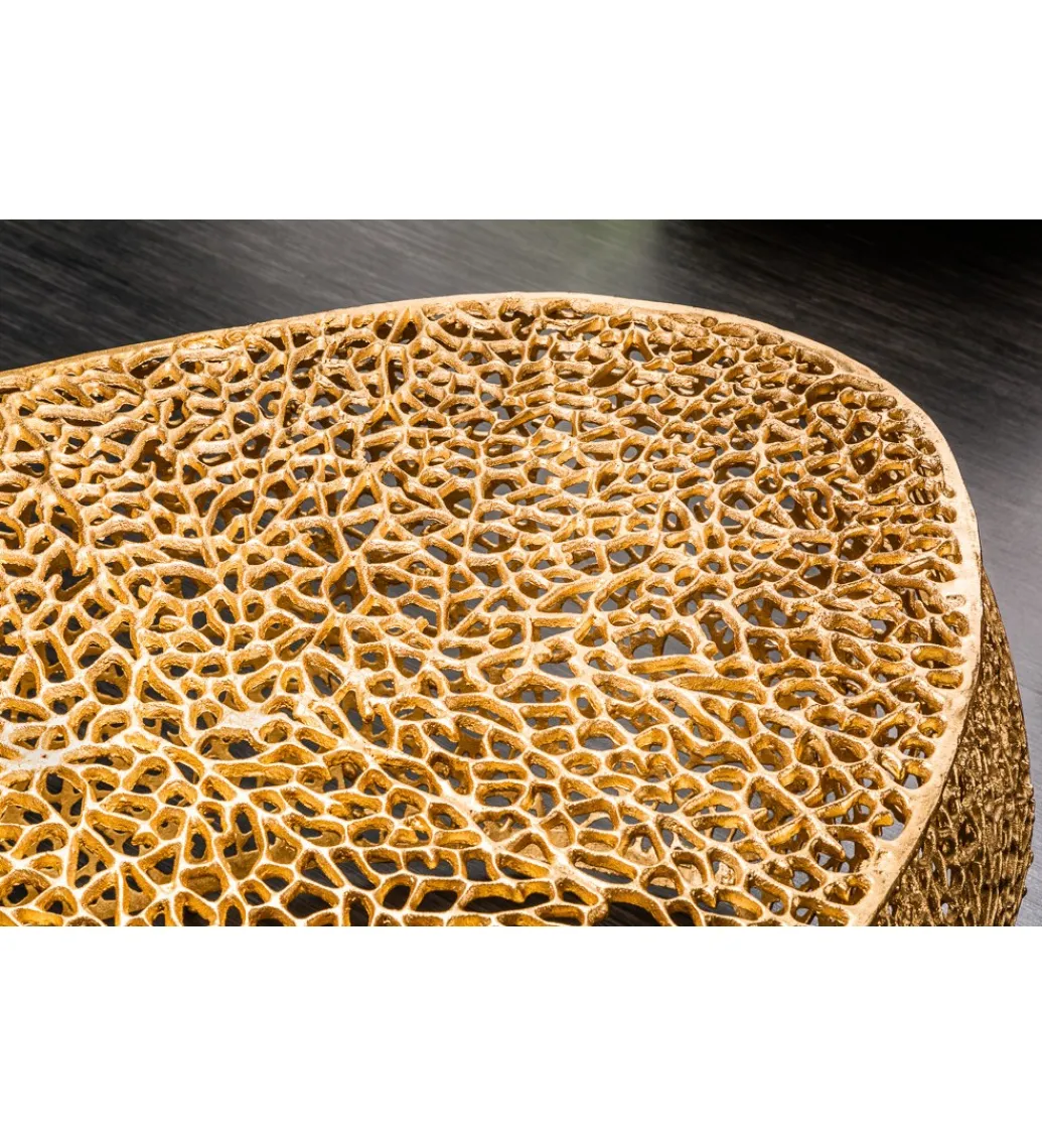 Stolik kawowy Leaf 120 cm złoty*Invicta Interior Best