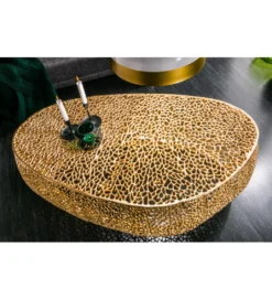 Stolik kawowy Leaf 120 cm złoty*Invicta Interior Best