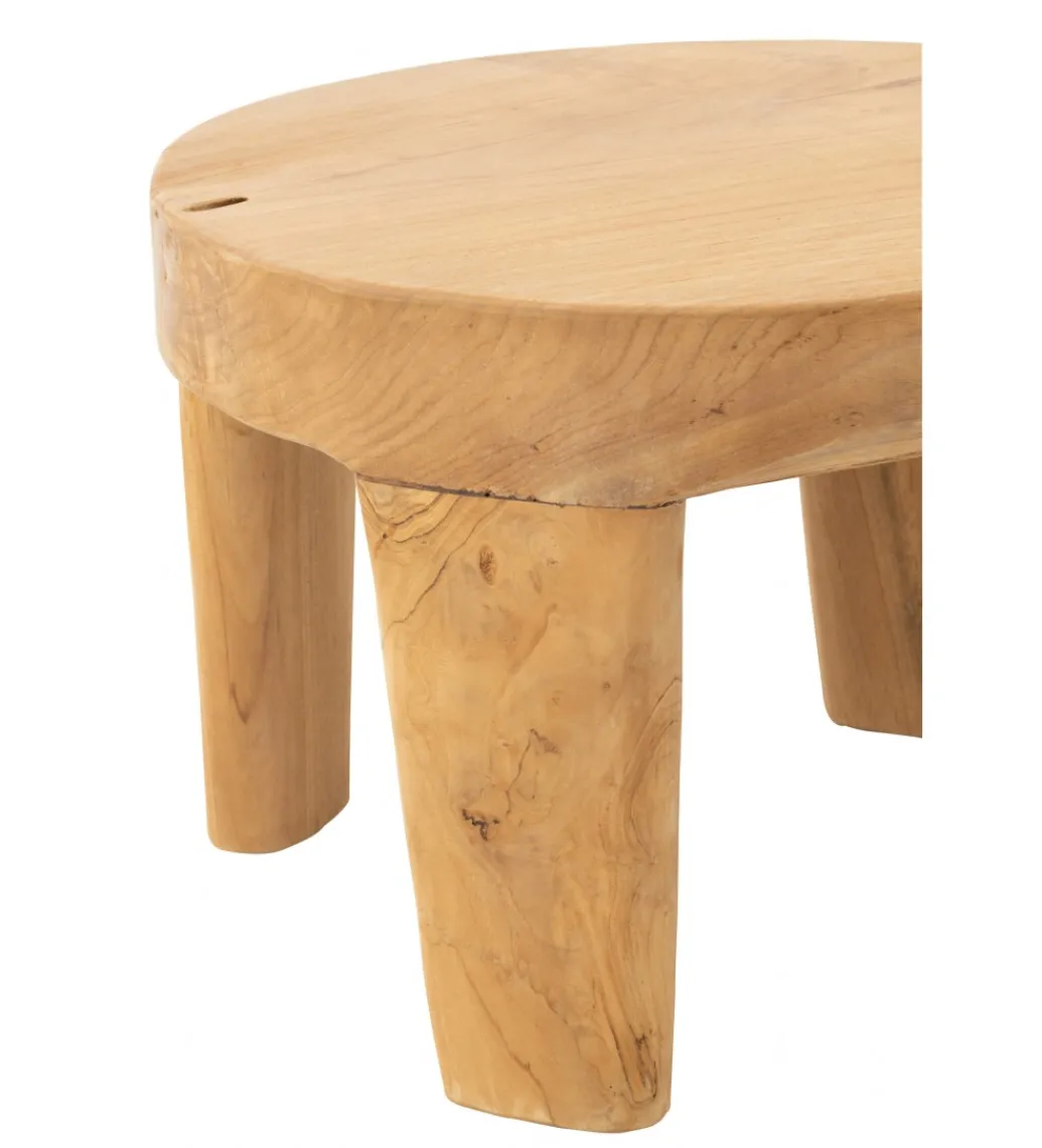 Stolik kawowy LEONI set 2 drewno teak*J-Line
