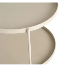 Stolik kawowy LETIT 66 cm beżowy*Zona-Design Sale
