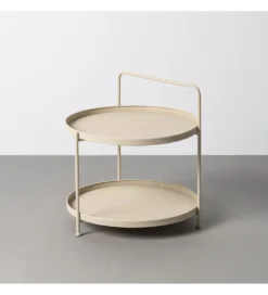 Stolik kawowy LETIT 66 cm beżowy*Zona-Design Sale