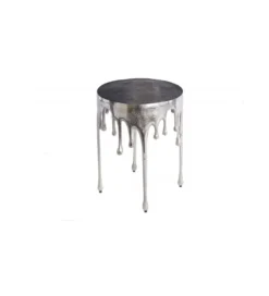 Stolik kawowy Liquid Line 51 cm srebrny*Invicta Interior Clearance