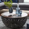 Stolik kawowy LOFTE  70 cm drewno mango*WOHNLING, GERMANY Outlet