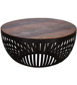 Stolik kawowy LOFTE  70 cm drewno mango*WOHNLING, GERMANY Outlet