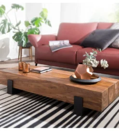 Stolik kawowy LONDA 115 cm drewno sheesham*WOHNLING, GERMANY Online