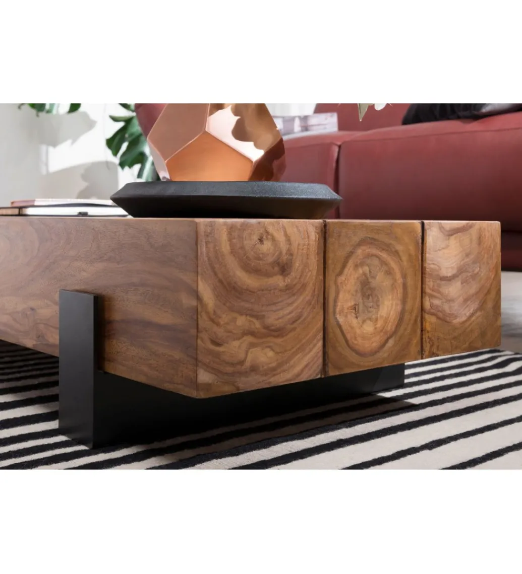 Stolik kawowy LONDA 115 cm drewno sheesham*WOHNLING, GERMANY Online