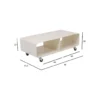 Stolik kawowy LOUNGE 90 x 30 cm beżowa na kołach*KARE Outlet