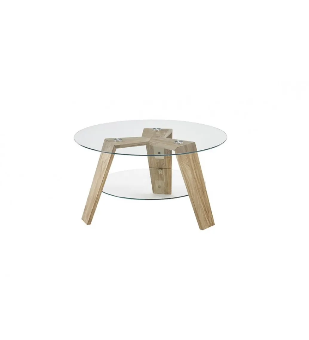 Stolik kawowy LUBLIN 75 cm dąb*MCA Hot