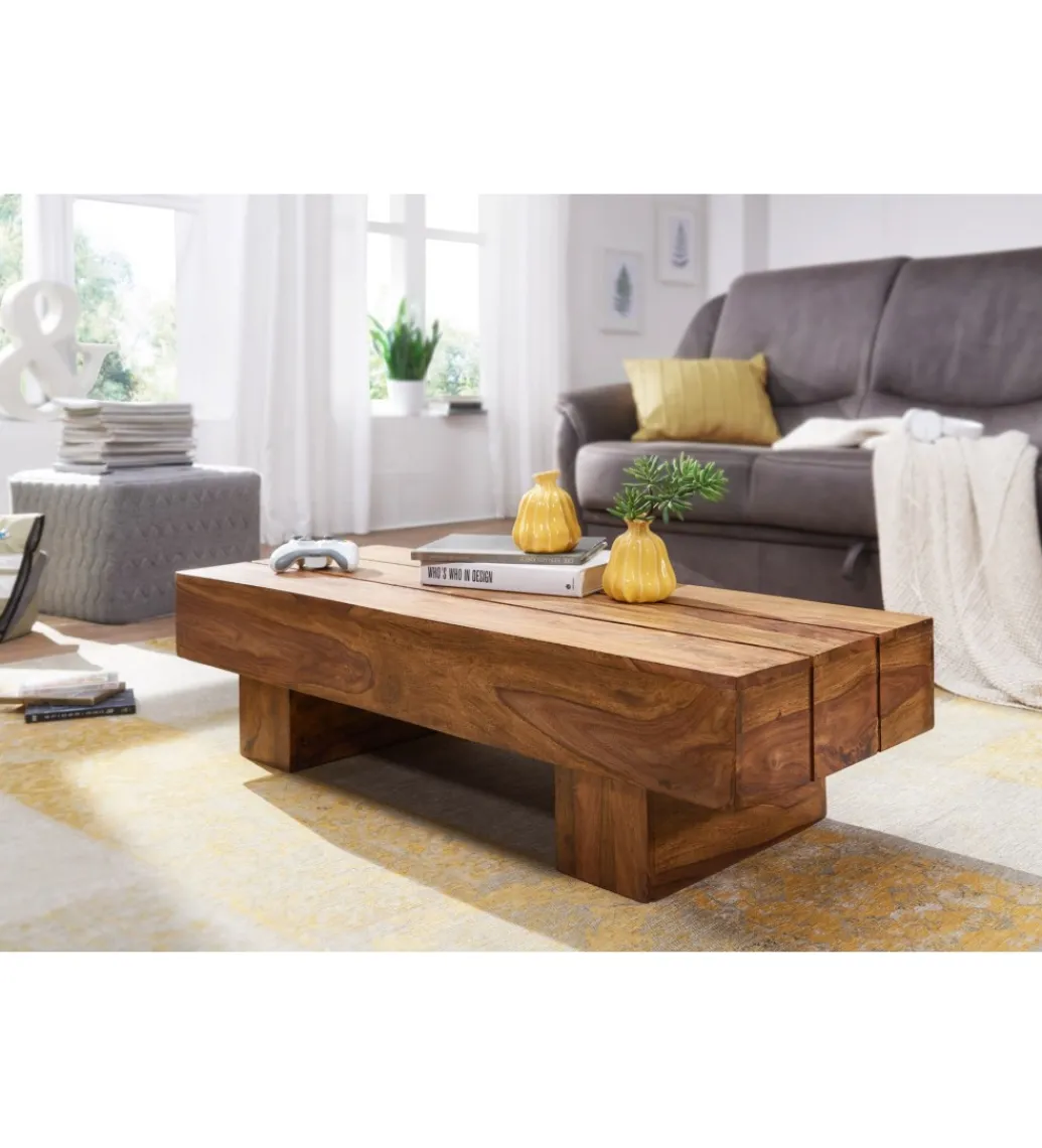 Stolik kawowy LUCCA 120 cm drewno sheesham*WOHNLING, GERMANY Outlet