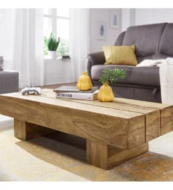 Stolik kawowy LUCCA 120 cm drewno akacja*WOHNLING, GERMANY New