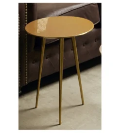 Stolik kawowy Luma 40 cm musztardowy*Imeri Sale