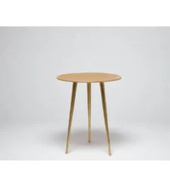 Stolik kawowy Luma 40 cm musztardowy*Imeri Sale