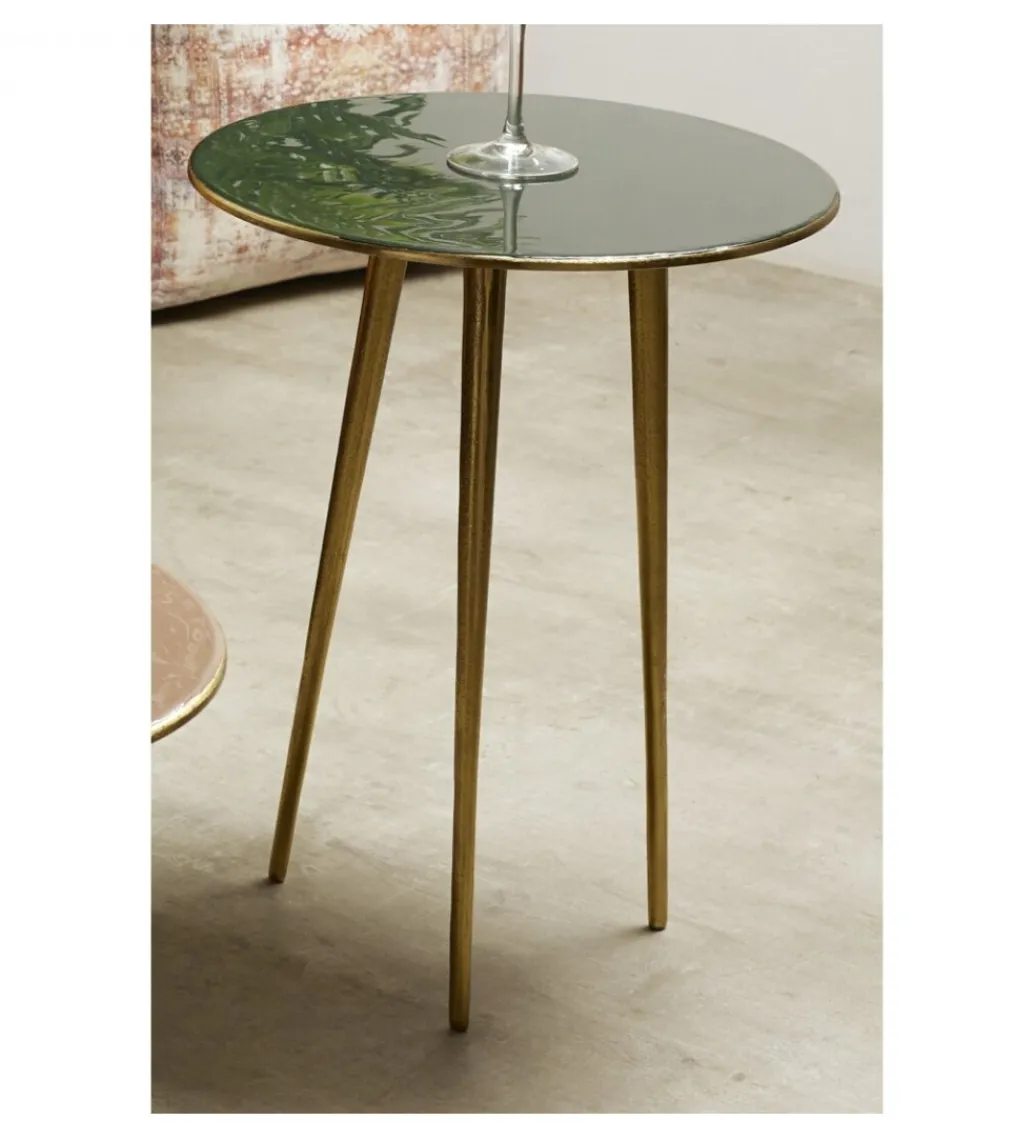 Stolik kawowy Luma 40 cm zielony*Imeri Outlet