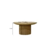 Stolik kawowy LUSAN 80 cm drewno teak*LF-Design Best