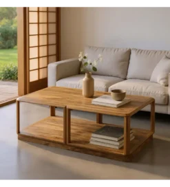 Stolik kawowy LUTERY 130 cm drewno mango*Zona-Design Best