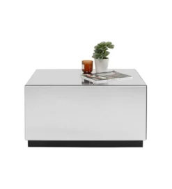 Stolik kawowy LUXY MIRROR TRUNK 80 cm z szufladami*KARE Clearance