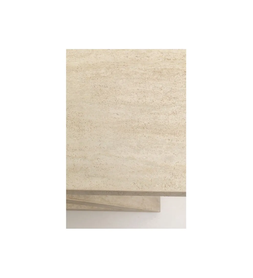 Stolik kawowy LUXY Z TRAVERTINE 60 cm marmur*KARE Clearance