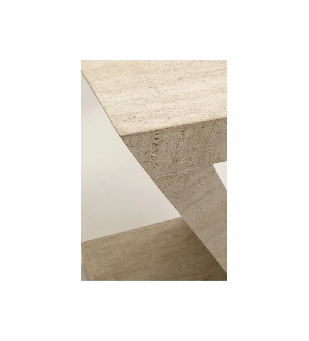 Stolik kawowy LUXY Z TRAVERTINE 60 cm marmur*KARE Clearance