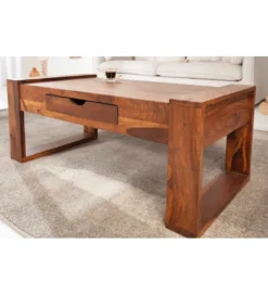 Stolik kawowy Markant 100 cm drewno Sheesham*Invicta Interior