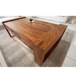 Stolik kawowy Markant 100 cm drewno Sheesham*Invicta Interior