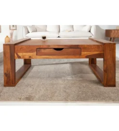 Stolik kawowy Markant 100 cm drewno Sheesham*Invicta Interior