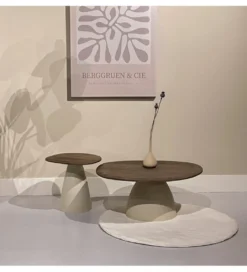 Stolik kawowy MARONI  50 cm drewno mango brąz*LF-Design New