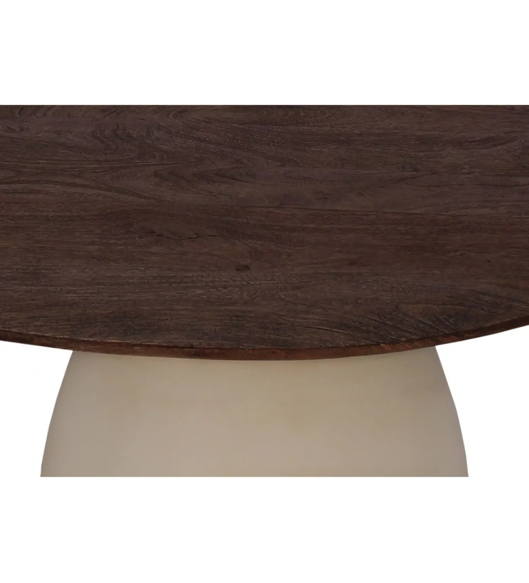 Stolik kawowy MARONI 50 cm drewno mango brąz*LF-Design New